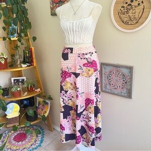 colorful y2k patchwork skirt 🪷
